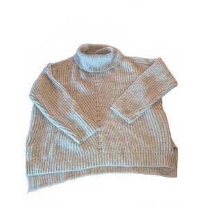 Time and Tru Women's XL Beige Turtleneck Sweater